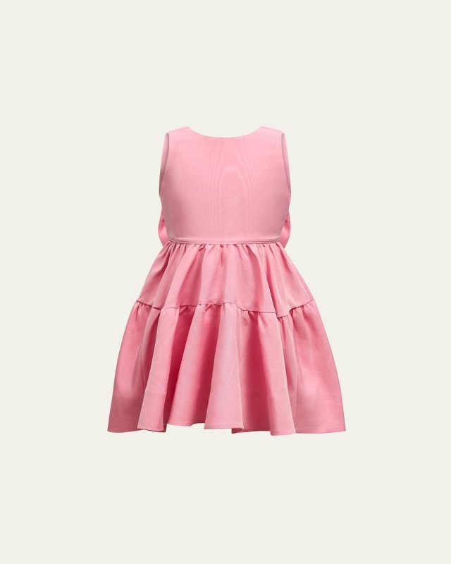 Girl's Chiara Bow Mini Dress, Size 6-14